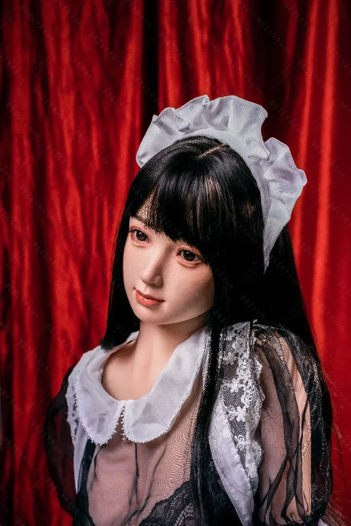 155cm (5ft1) G-Cup Realistic Silicone Head + TPE Body Hybrid Sex Doll Diedou, Head Diedou